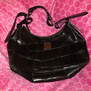 Dooney and Burke black shoulder purse